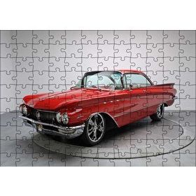 Cakapuzzle Kırmızı Kuyruklu Buick Klasik 120 Parça Ahşap Puzzle