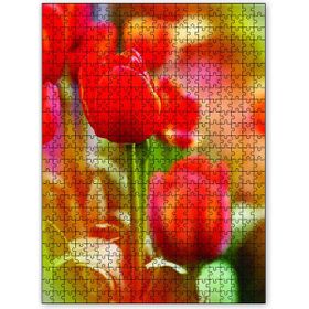 Cakapuzzle Kırmızı Lale 1000 Parça Puzzle