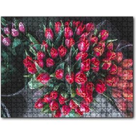 Cakapuzzle Kırmızı Lale Demeti 500 Parça Puzzle