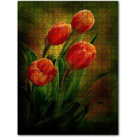 Cakapuzzle Kırmızı Laleler Loş Mod 120 Parça Puzzle