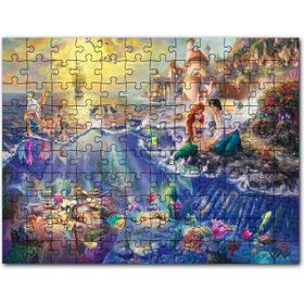 Cakapuzzle Kırmızı Mavi Papağan ve Pençesi Flu Arkaplan Mdf 1000 Parça Puzzle