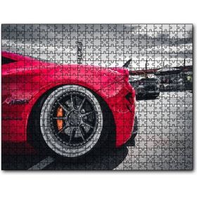 Cakapuzzle Kırmızı Spor Araba Çelik Jant Detayı 255 Parça Puzzle