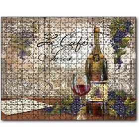 Cakapuzzle Kırmızı Tablo Kadeh Paris Görseli Mektup 255 Parça Puzzle