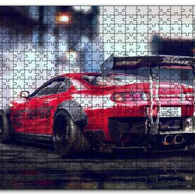Cakapuzzle Kırmızı Toyota Supra Mdf 500 Parça Puzzle