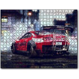 Cakapuzzle Kırmızı Toyota Supra Mdf 500 Parça Puzzle