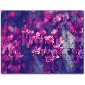 Cakapuzzle Kırmızı ve Mor Çiçekler Görseli 255 Parça Puzzle