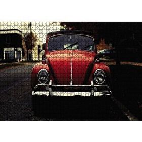 Cakapuzzle Kırmızı Vosvos 120 Parça Ahşap Puzzle