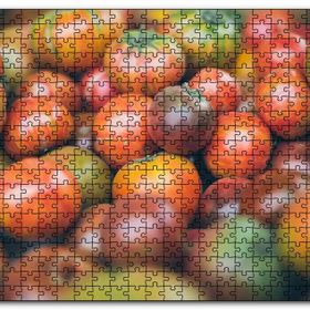 Cakapuzzle Kırmızı Yeşil Domatesler Mdf 120 Parça Puzzle