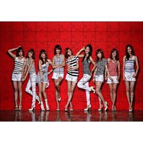 Cakapuzzle Kırmızı Zeminde Girls Generation Kızlar 120 Parça Ahşap Puzzle