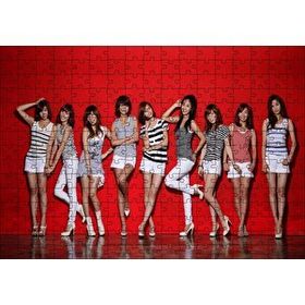 Cakapuzzle Kırmızı Zeminde Girls Generation Kızlar 120 Parça Ahşap Puzzle