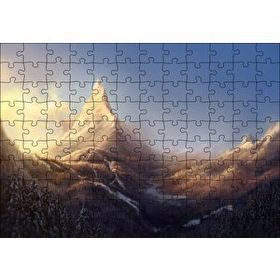 Cakapuzzle Kış ve Dağlar Yağlıboya Mdf 120 Parça Puzzle