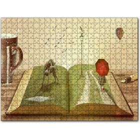 Cakapuzzle Kitaplarda Hayat Bulan Dünya Mdf 500 Parça Puzzle