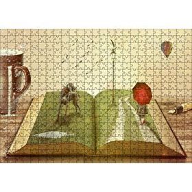 Cakapuzzle Kitaplarda Hayat Bulan Dünya Mdf 500 Parça Puzzle