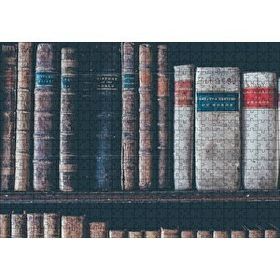 Cakapuzzle Kitaplıkta Deri Kaplı Kitap Görsel 120 Parça Puzzle