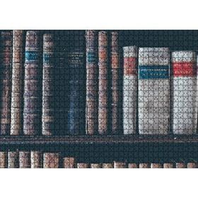 Cakapuzzle Kitaplıkta Deri Kaplı Kitap Görsel 120 Parça Puzzle