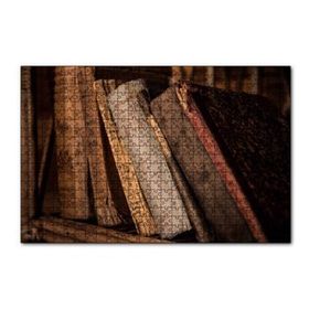 Cakapuzzle Kitaplıkta Eski Kitaplar 120 Parça Ahşap Puzzle