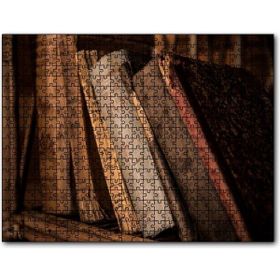 Cakapuzzle Kitaplıkta Eski Kitaplar Mdf 255 Parça Puzzle