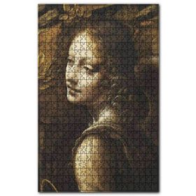 Cakapuzzle Kıvırcık Saçlı Buğulu Bakışlı Genç Kadın Ahşap 500 Parça Puzzle