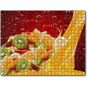 Cakapuzzle Kiwi, Portakal ve Elma Dilimleri 255 Parça Puzzle