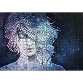 Cakapuzzle Kız Aynalar ve Galaksiler 120 Parça Ahşap Puzzle