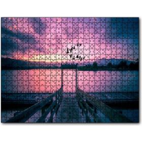 Cakapuzzle Kızıl Günbatımı Göl ve Turnalar Mdf 1000 Parça Puzzle