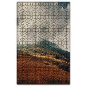 Cakapuzzle Kızıl Otlar ve Bulutlu Tepeler Ahşap 255 Parça Puzzle