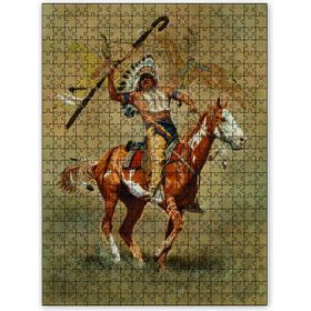 Cakapuzzle Kızılderili At Yağlıboya 120 Parça Puzzle