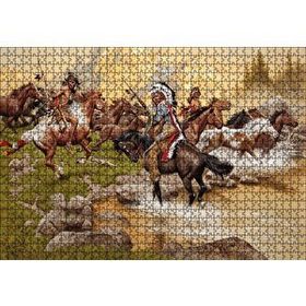 Cakapuzzle Kızılderili Vahşi Atlar 1000 Parça Puzzle