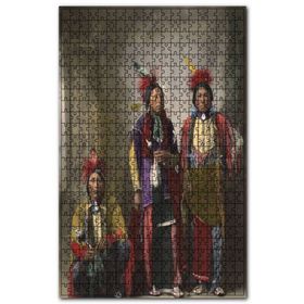 Cakapuzzle Kızılderililer Renklendirilmiş Fotoğraf Ahşap 255 Parça Puzzle