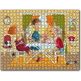 Cakapuzzle Kızlar Çay Keyfinde Mdf 120 Parça Puzzle
