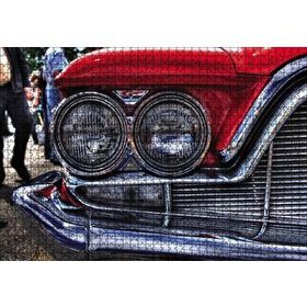 Cakapuzzle Klasik Araba Far Detay Görseli 120 Parça Puzzle