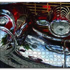 Cakapuzzle Klasik Araba Tampon Detay Görseli Mdf 120 Parça Puzzle