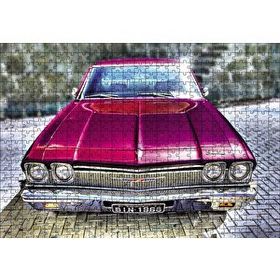 Cakapuzzle Klasik Chevrolet Chevelle Görseli 120 Parça Ahşap Puzzle