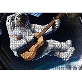 Cakapuzzle Klasik Gitar Çalan Astronot 1000 Parça Puzzle