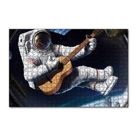 Cakapuzzle Klasik Gitar Çalan Astronot 120 Parça Puzzle