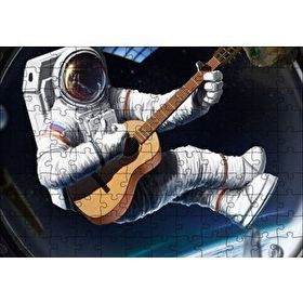 Cakapuzzle Klasik Gitar Çalan Astronot 120 Parça Puzzle