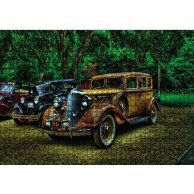 Cakapuzzle Klasik Kahverengi Araba Görseli 1000 Parça Puzzle