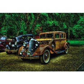 Cakapuzzle Klasik Kahverengi Araba Görseli 255 Parça Puzzle