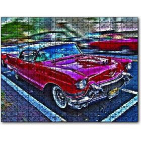Cakapuzzle Klasik Kırmızı Araba Görseli 255 Parça Puzzle