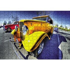 Cakapuzzle Klasik Sarı Otomobil Görseli 120 Parça Puzzle
