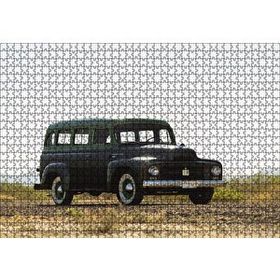 Cakapuzzle Klasik Sarı Otomobil Görseli 120 Parça Puzzle