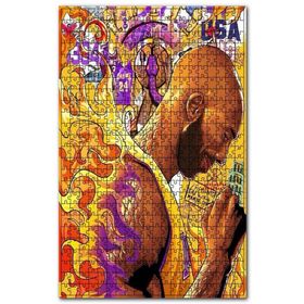 Cakapuzzle Kobe Bryant Kara Mamba Dijital Çizim Ahşap 255 Parça Puzzle
