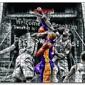 Cakapuzzle Kobe Bryant Mücadele Mdf 120 Parça Puzzle