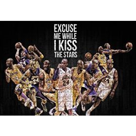 Cakapuzzle Kobe Bryant Özgürlük 120 Parça Ahşap Puzzle