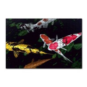 Cakapuzzle Koi Balıkları Yukarıdan Görünüm 120 Parça Ahşap Puzzle