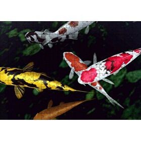 Cakapuzzle Koi Balıkları Yukarıdan Görünüm 120 Parça Ahşap Puzzle