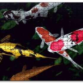 Cakapuzzle Koi Balıkları Yukarıdan Görünüm Mdf 1000 Parça Puzzle