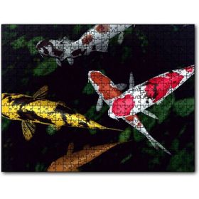 Cakapuzzle Koi Balıkları Yukarıdan Görünüm Mdf 1000 Parça Puzzle