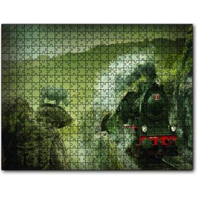 Cakapuzzle Kömürlü Tiren Doğa Gergedan Mdf 120 Parça Puzzle