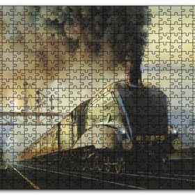Cakapuzzle Kömürlü Tirenler İstasyon Kirli Hava Görseli Mdf 1000 Parça Puzzle